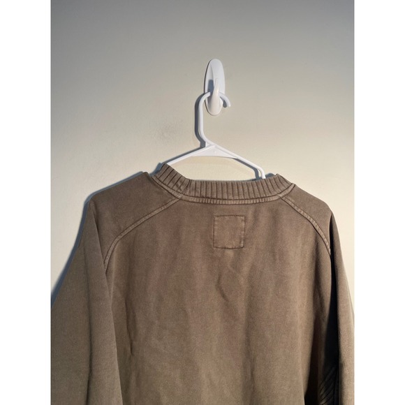 Aerie Down To Earth Oversized Crewneck Sweatshirt in‎ Nomad Olive Size Medium - Picture 7 of 11
